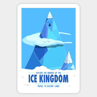 Ice kingdom Travel poster Sticker